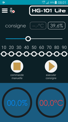 HG-101 lite android app Anndroid app to control HG-101 humidity generator